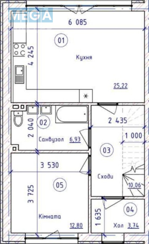 Продаж дома, 2 поверху, 140 кв.м, 4 кімнати, потребує капітального ремонту, ділянка 2 сотки, <a class="location-link" href="/sofievskaya-borshagovka/" title="Недвижимость Софіївська Борщагівка">Софіївська Борщагівка</a>, Травнева (изображение 6)