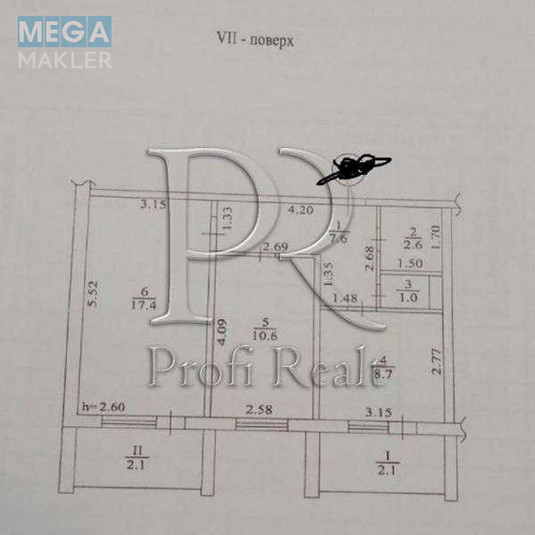 Продаж 2 кімнатної квартири (52/28/9), 7 пов. 9 пов. будинку, <a class="location-link" href="/vishnevoe/" title="Недвижимость Вишневе">Вишневе</a>, Південна вулиця, 7 (изображение 9)