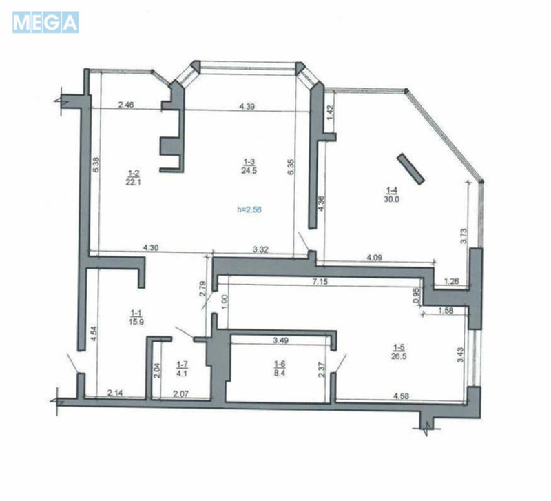 Продаж 3 кімнатної квартири (131,5/?/22,1), 3 пов. 9 пов. будинку, <a class="location-link" href="/khmelnitskiy/" title="Недвижимость Хмельницький">Хмельницький</a>, Паркова, 2/2 (изображение 16)
