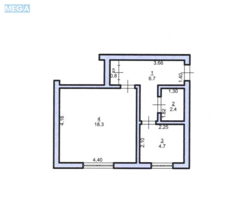 Продаж 1 кімнатної квартири (32,9/?/4,7), 2 пов. 5 пов. будинку, <a class="location-link" href="/brovary/" title="Недвижимость Бровари">Бровари</a>, бульвар Незалежності (изображение 13)