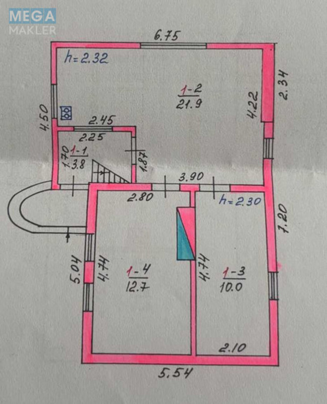 Продаж дома, 2 поверху, 74,60 кв.м, 4 кімнати, ділянка 5 соток, <a class="location-link" href="/rozhny-selo/" title="Недвижимость Рожні">Рожни</a>, 9-та Південна, 17 (изображение 21)