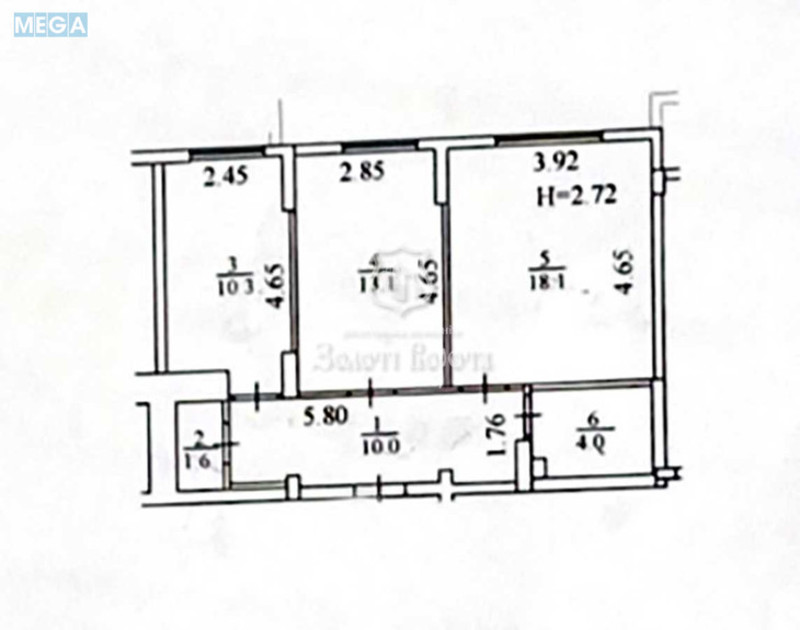 Продаж 2 кімнатної квартири (57/31/10), 1 пов. 6 пов. будинку, <a class="location-link" href="/kiev/" title="Недвижимость Київ">Київ</a>, <a class="location-link" href="/kiev/goloseevskij/" title="Недвижимость Голосіївський район">Голосіївський р-н</a>, Метрологічна вул., 111 (изображение 21)