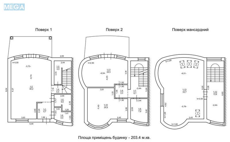 Продаж дома, 3 поверху, 225 кв.м, 5 кімнат, ділянка 6 соток, <a class="location-link" href="/kozin/" title="Недвижимость Козин">Козин</a>, Козацька, 44 (изображение 9)