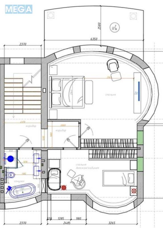Продаж дома, 3 поверху, 225 кв.м, 5 кімнат, ділянка 6 соток, <a class="location-link" href="/kozin/" title="Недвижимость Козин">Козин</a>, Козацька, 44 (изображение 11)