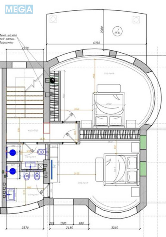 Продаж дома, 3 поверху, 225 кв.м, 5 кімнат, ділянка 6 соток, <a class="location-link" href="/kozin/" title="Недвижимость Козин">Козин</a>, Козацька, 44 (изображение 12)