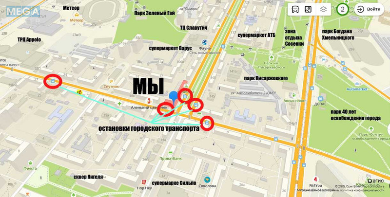 Оренда 1 кімнатної квартири, <a class="location-link" href="/dnepropetrovsk/" title="Недвижимость Дніпра">Дніпро</a>, проспект Поля, 110 (изображение 2)