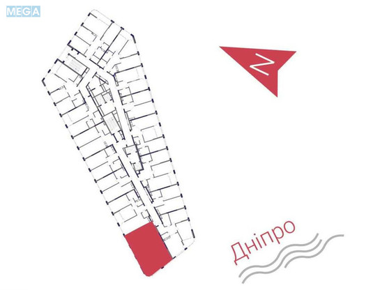Продаж 3 кімнатної квартири (94/45/21), 3 пов. 26 пов. будинку, <a class="location-link" href="/kiev/" title="Недвижимость Київ">Київ</a>, <a class="location-link" href="/kiev/darnickij/" title="Недвижимость Дарницький район">Дарницький р-н</a>, Причальна вул., 8 (изображение 13)