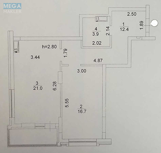 Продаж 1 кімнатної квартири (59/17/21), 4 пов. 24 пов. будинку, <a class="location-link" href="/kiev/" title="Недвижимость Київ">Київ</a>, <a class="location-link" href="/kiev/podolskij/" title="Недвижимость Подільський район">Подільський р-н</a>, Вишгородська вул., 45г (изображение 23)