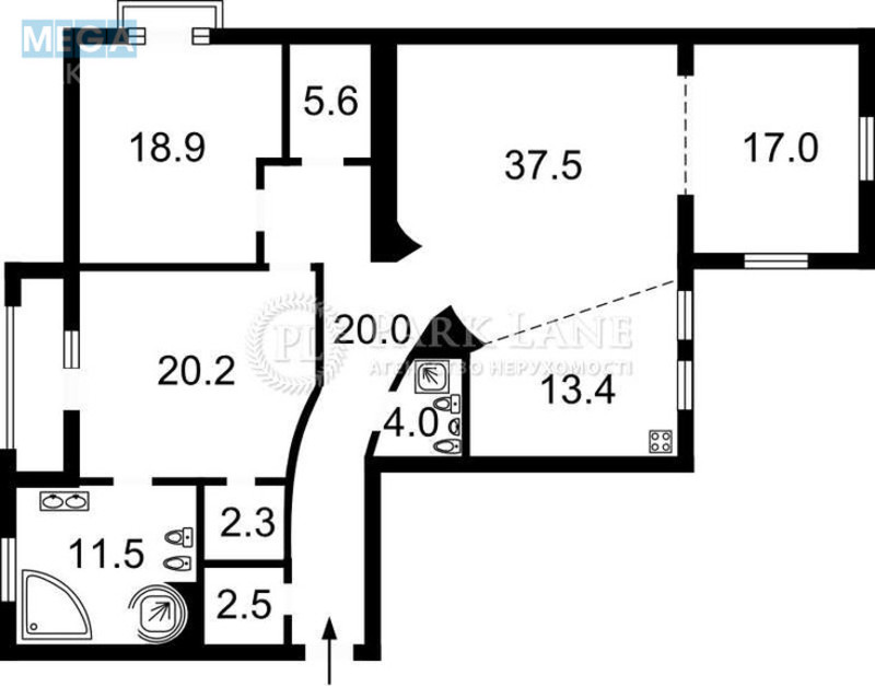 Продаж 4 кімнатної квартири (155/56/41), 9 пов. 10 пов. будинку, <a class="location-link" href="/kiev/" title="Недвижимость Київ">Київ</a>, <a class="location-link" href="/kiev/pecherskij/" title="Недвижимость Печерський район">Печерський р-н</a>, Панаса Мирного ул., 10 (изображение 2)