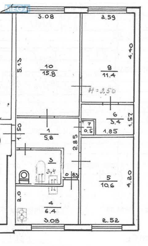 Продаж 3 кімнатної квартири (57/38/6,4), 1 пов. 5 пов. будинку, <a class="location-link" href="/kharkov/" title="Недвижимость Харків">Харків</a>, <a class="location-link" href="/kharkov/kominternovskij/" title="Недвижимость Слобідський (Комінтернівський) район">Слобідський (Комінтернівський) р-н</a>, Матросова Александра ул. (изображение 15)