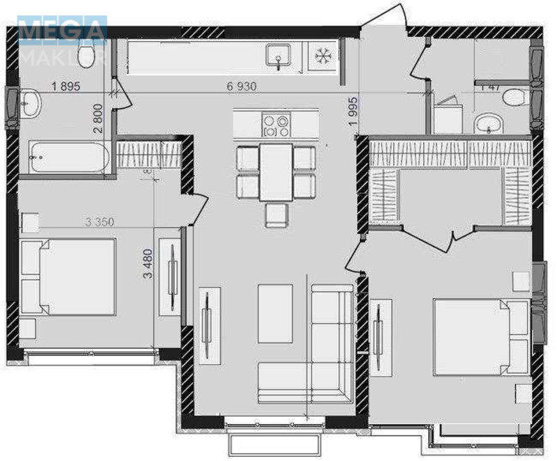 Новобудова, 23 поверхів, <a class="location-link" href="/kiev/" title="Недвижимость Київ">Київ</a>, <a class="location-link" href="/kiev/goloseevskij/" title="Недвижимость Голосіївський район">Голосіївський р-н</a>, Михаила Максимовича ул., 32А (изображение 2)