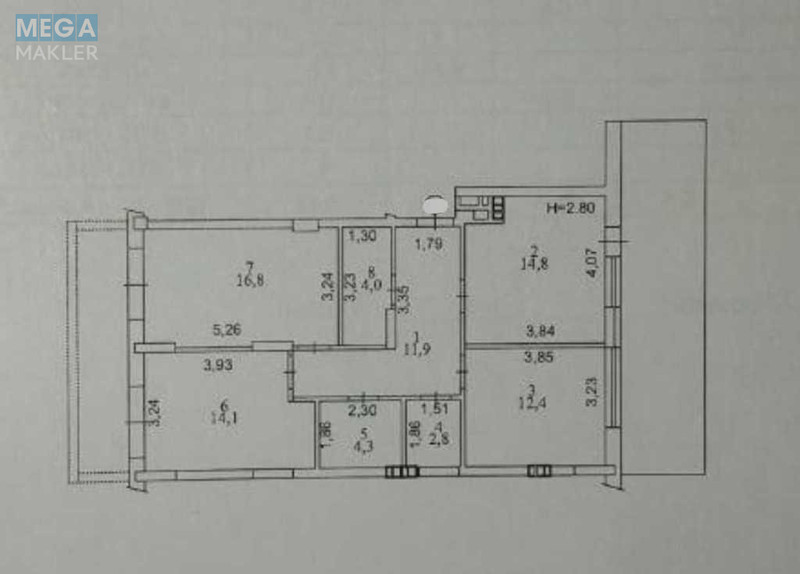 Продаж 2 кімнатної квартири (88/31/35), 7 пов. 9 пов. будинку, <a class="location-link" href="/kiev/" title="Недвижимость Київ">Київ</a>, <a class="location-link" href="/kiev/podolskij/" title="Недвижимость Подільський район">Подільський р-н</a>, Набережно-рыбальская ул., 9 (изображение 23)