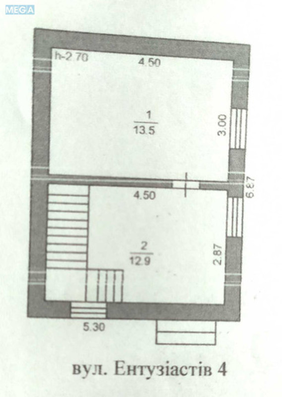 Продаж дома, 2&nbsp;поверху, 54&nbsp;кв.м, 3&nbsp;кімнати, ділянка 6&nbsp;соток, <a class="location-link" href="/kiev/" title="Недвижимость Київ">Київ</a>, <a class="location-link" href="/kiev/darnickij/" title="Недвижимость Дарницький район">Дарницький р-н</a>, 4-а Ентузіастів вул., 17 (изображение 16)