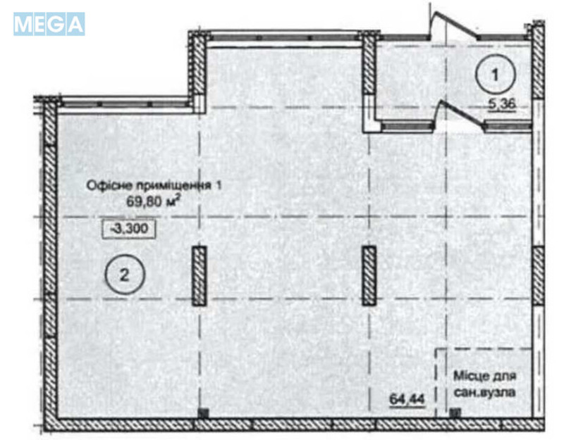 Продаж окремої будівлі/побудови, 69,80 кв.м, <a class="location-link" href="/kiev/" title="Недвижимость Київ">Київ</a>, <a class="location-link" href="/kiev/solomenskij/" title="Недвижимость Солом'янський район">Солом'янський р-н</a>, Михайла Максимовича вул., 32 (изображение 2)
