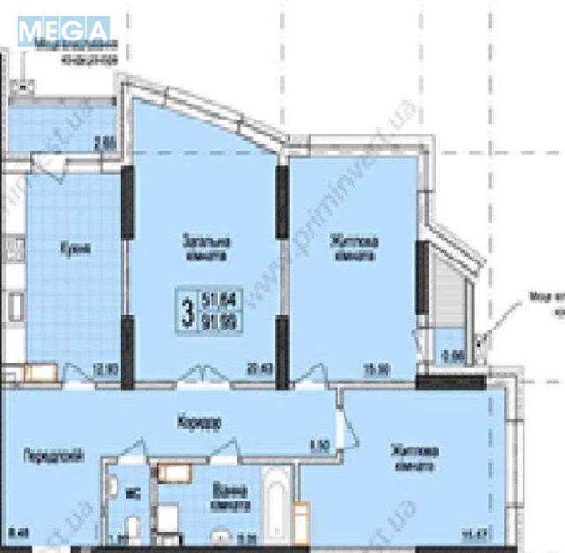 Оренда 3 кімнатної квартири, <a class="location-link" href="/kiev/" title="Недвижимость Київ">Київ</a>, <a class="location-link" href="/kiev/obolonskij/" title="Недвижимость Оболонський район">Оболонський р-н</a>, Маршала Малиновського вул., 8 (изображение 10)