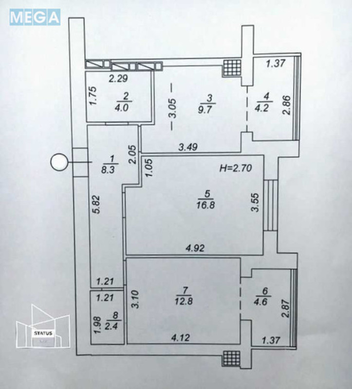 Продаж 2 кімнатної квартири (63/?/16), 9 пов. 12 пов. будинку, <a class="location-link" href="/sofievskaya-borshagovka/" title="Недвижимость Софіївська Борщагівка">Софіївська Борщагівка</a>, Академіка Шалімова, 65А (изображение 23)