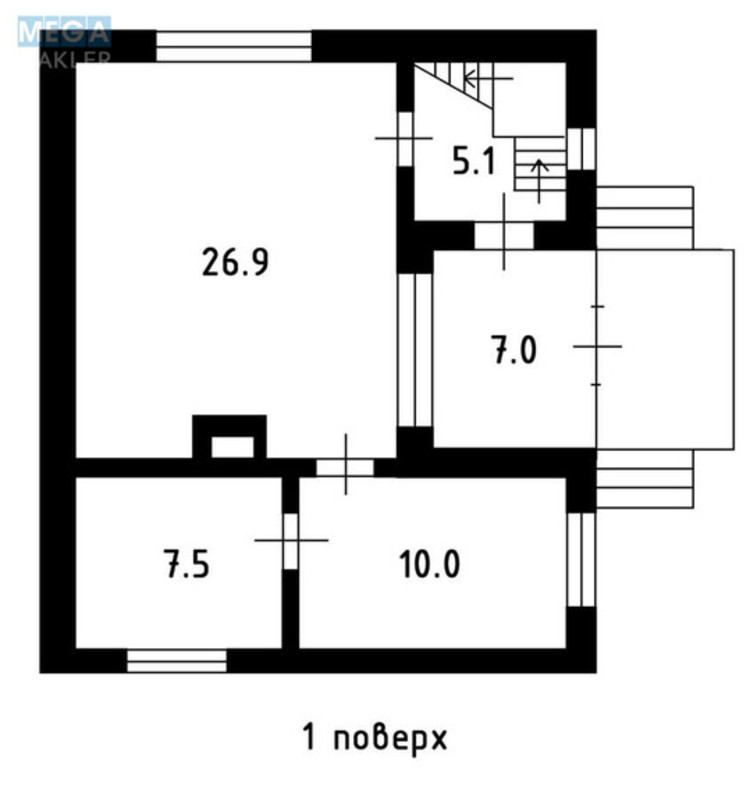 Продаж дома, 2 поверху, 115 кв.м, 4 кімнати, ділянка 6,08 соток, <a class="location-link" href="/kiev/" title="Недвижимость Київ">Київ</a>, <a class="location-link" href="/kiev/darnickij/" title="Недвижимость Дарницький район">Дарницький р-н</a>, 80-а Садова вул. (изображение 10)