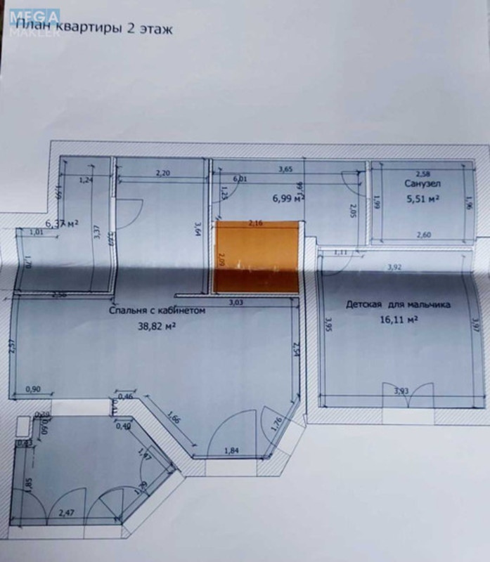 Продаж 5 кімнатної квартири (172/88/55,4), 10 пов. 11 пов. будинку, <a class="location-link" href="/sofievskaya-borshagovka/" title="Недвижимость Софіївська Борщагівка">Софіївська Борщагівка</a>, Боголюбова, 16 (изображение 23)