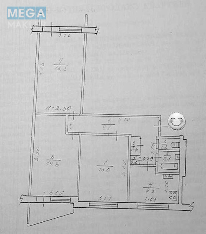 Продаж 3 кімнатної квартири (66/44/7), 7 пов. 12 пов. будинку, <a class="location-link" href="/kharkov/" title="Недвижимость Харків">Харків</a>, <a class="location-link" href="/kharkov/moskovskij/" title="Недвижимость Московський район">Московський р-н</a>, Нескорених, 20/321 (изображение 8)