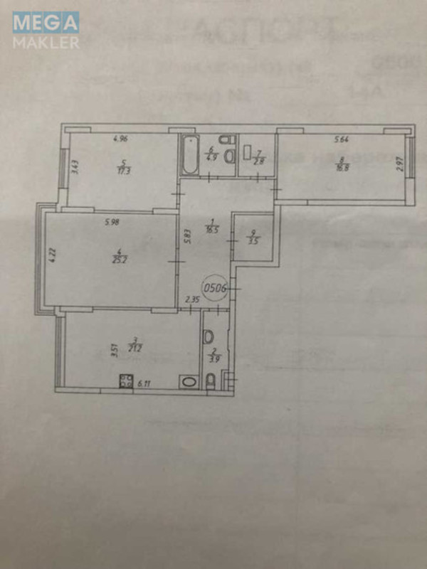 Продаж 3 кімнатної квартири (112/60/21), 5 пов. 23 пов. будинку, <a class="location-link" href="/kiev/" title="Недвижимость Київ">Київ</a>, <a class="location-link" href="/kiev/darnickij/" title="Недвижимость Дарницький район">Дарницький р-н</a>, Дніпровська наб., 14а (изображение 18)