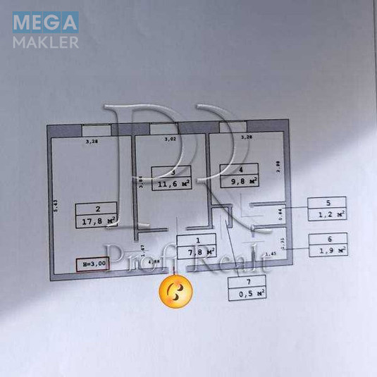 Продаж 2 кімнатної квартири (50/30/8), 1 пов. 5 пов. будинку, <a class="location-link" href="/kiev/" title="Недвижимость Київ">Київ</a>, <a class="location-link" href="/kiev/solomenskij/" title="Недвижимость Солом'янський район">Солом'янський р-н</a>, Міцкевича Адама вулиця, 9 (изображение 19)