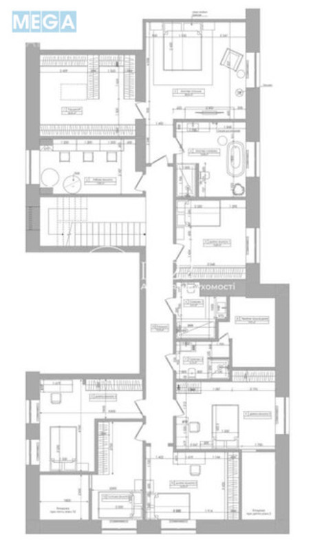 Продаж 6 кімнатної квартири (274/150/20), 5 пов. 5 пов. будинку, <a class="location-link" href="/kiev/" title="Недвижимость Київ">Київ</a>, <a class="location-link" href="/kiev/pecherskij/" title="Недвижимость Печерський район">Печерський р-н</a>, Академіка Богомольця вул., 7/14 (изображение 10)