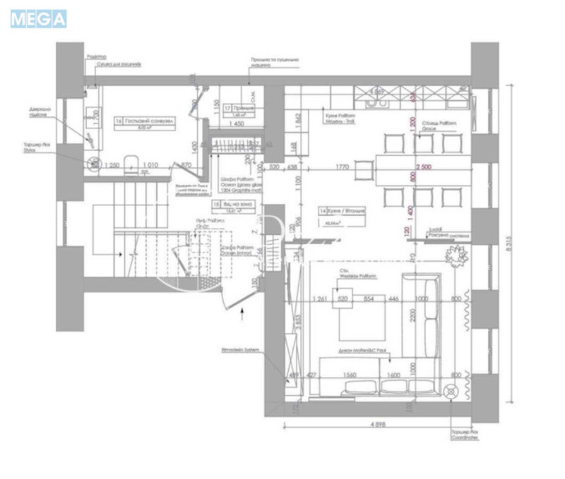Продаж 6 кімнатної квартири (274/150/20), 5 пов. 5 пов. будинку, <a class="location-link" href="/kiev/" title="Недвижимость Київ">Київ</a>, <a class="location-link" href="/kiev/pecherskij/" title="Недвижимость Печерський район">Печерський р-н</a>, Академіка Богомольця вул., 7/14 (изображение 12)