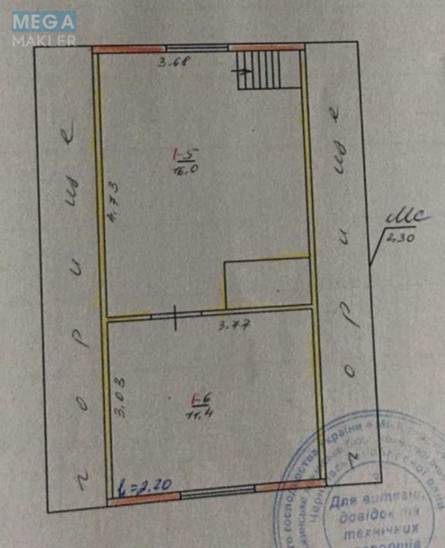 Продаж дома, 2 поверху, 73,40 кв.м, 5 кімнат, ділянка 12 соток, <a class="location-link" href="/markovcy-selo-cn/" title="Недвижимость Марківці">Марківці</a>, Садовая, 1 (изображение 13)