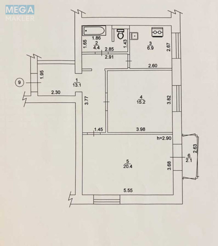 Оренда 2 кімнатної квартири, <a class="location-link" href="/kiev/" title="Недвижимость Київ">Київ</a>, <a class="location-link" href="/kiev/pecherskij/" title="Недвижимость Печерський район">Печерський р-н</a>, Іоанна Павла ІІ вул., 16 (изображение 4)