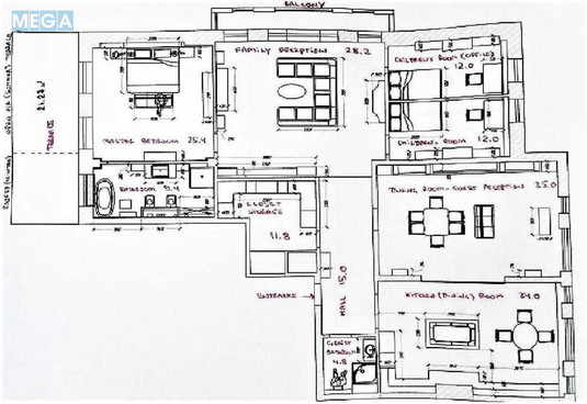 Оренда 4 кімнатні квартири, <a class="location-link" href="/kiev/" title="Недвижимость Київ">Київ</a>, <a class="location-link" href="/kiev/pecherskij/" title="Недвижимость Печерський район">Печерський р-н</a>, Ольгинская ул., 6 (изображение 11)