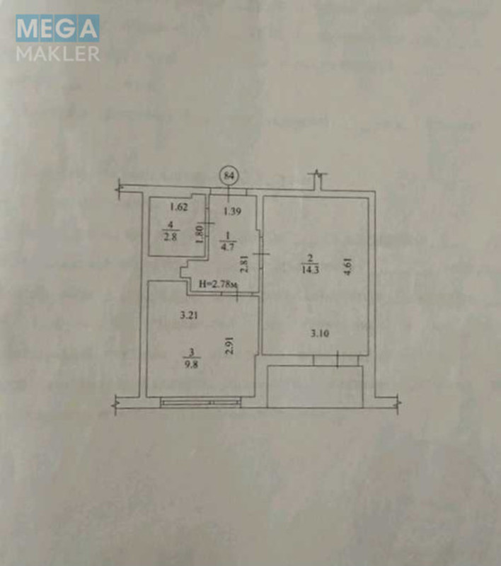 Продаж 1 кімнатної квартири (33/14/9), 11 пов. 19 пов. будинку, <a class="location-link" href="/kiev/" title="Недвижимость Київ">Київ</a>, <a class="location-link" href="/kiev/goloseevskij/" title="Недвижимость Голосіївський район">Голосіївський р-н</a>, Ракетна вул., 24-б (изображение 16)