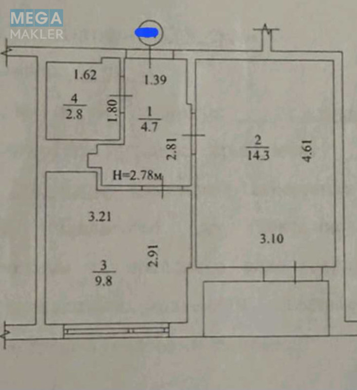 Продаж 1 кімнатної квартири (33/14/9), 11 пов. 19 пов. будинку, <a class="location-link" href="/kiev/" title="Недвижимость Київ">Київ</a>, <a class="location-link" href="/kiev/goloseevskij/" title="Недвижимость Голосіївський район">Голосіївський р-н</a>, Ракетна вул., 24-б (изображение 17)