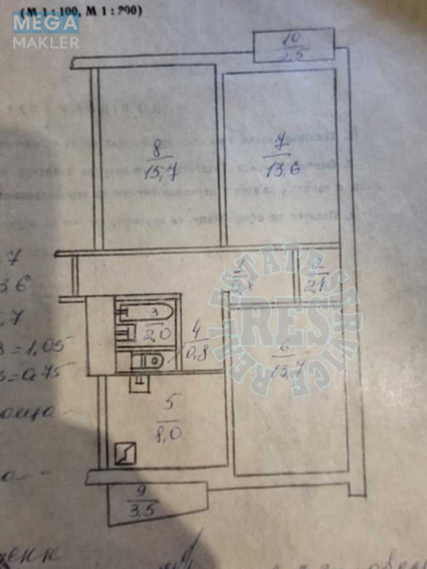 Продаж 3 кімнатної квартири (67,5/43/8), 1 пов. 16 пов. будинку, <a class="location-link" href="/kiev/" title="Недвижимость Київ">Київ</a>, <a class="location-link" href="/kiev/solomenskij/" title="Недвижимость Солом'янський район">Солом'янський р-н</a>, Стадіонна вул., 14 (изображение 2)