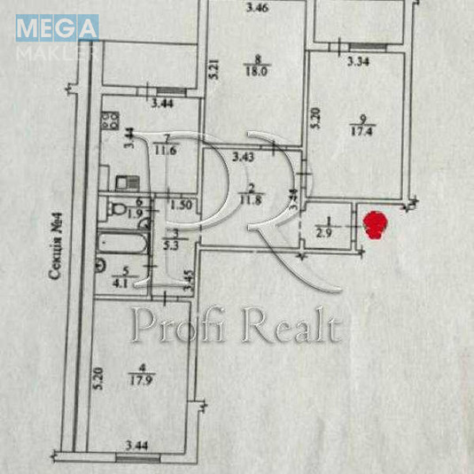 Продаж 3 кімнатної квартири (99/53/12), 13 пов. 25 пов. будинку, <a class="location-link" href="/kiev/" title="Недвижимость Київ">Київ</a>, <a class="location-link" href="/kiev/darnickij/" title="Недвижимость Дарницький район">Дарницький р-н</a>, Урлівська вулиця, 38 (изображение 21)