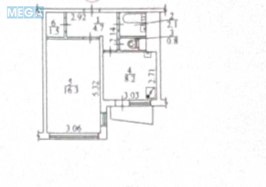 Продаж 1 кімнатної квартири (34/16/8,2), 8 пов. 16 пов. будинку, <a class="location-link" href="/kiev/" title="Недвижимость Київ">Київ</a>, <a class="location-link" href="/kiev/dneprovskij/" title="Недвижимость Дніпровський район">Дніпровський р-н</a>, Генерала Жмаченко ул., 16 (изображение 3)