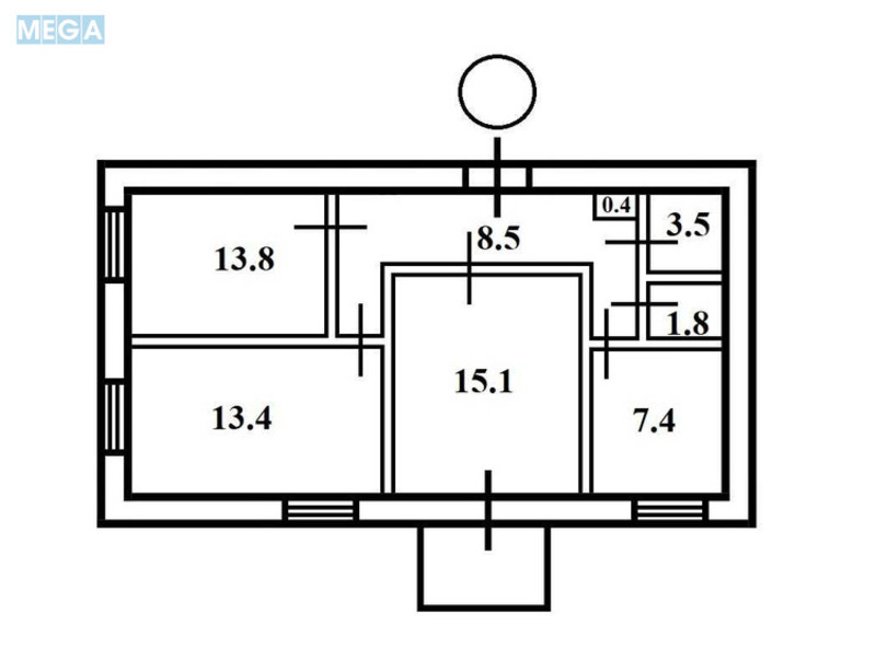 Продаж 3 кімнатної квартири (65/43/7), 3 пов. 5 пов. будинку, <a class="location-link" href="/kiev/" title="Недвижимость Київ">Київ</a>, <a class="location-link" href="/kiev/dneprovskij/" title="Недвижимость Дніпровський район">Дніпровський р-н</a>, Бажова вул., 11/8 (изображение 17)