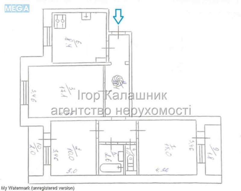 Продаж 3 кімнатної квартири (70/42/8), 9 пов. 10 пов. будинку, <a class="location-link" href="/kiev/" title="Недвижимость Київ">Київ</a>, <a class="location-link" href="/kiev/darnickij/" title="Недвижимость Дарницький район">Дарницький р-н</a>, Архітектора Вербицького вул., 8А (изображение 2)