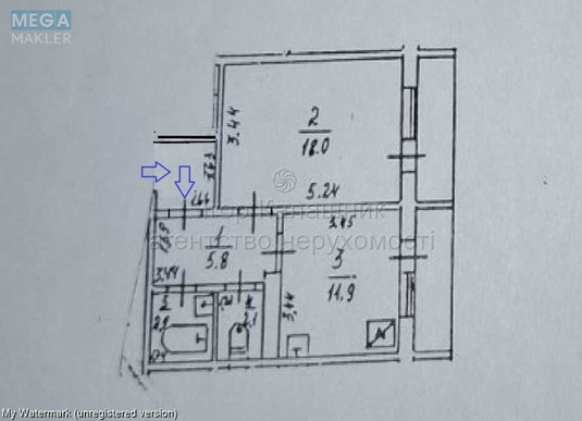 Продаж 1 кімнатної квартири (45/18/12), 7 пов. 18 пов. будинку, <a class="location-link" href="/kiev/" title="Недвижимость Київ">Київ</a>, <a class="location-link" href="/kiev/darnickij/" title="Недвижимость Дарницький район">Дарницький р-н</a>, Ревуцького вул., 42Б (изображение 3)