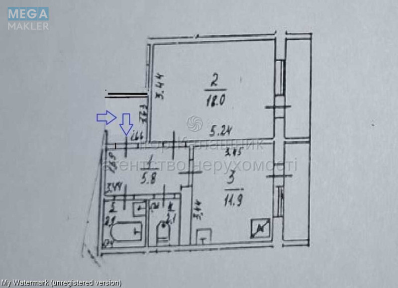 Продаж 1 кімнатної квартири (45/18/12), 7 пов. 18 пов. будинку, <a class="location-link" href="/kiev/" title="Недвижимость Київ">Київ</a>, <a class="location-link" href="/kiev/darnickij/" title="Недвижимость Дарницький район">Дарницький р-н</a>, Ревуцького вул., 42Б (изображение 3)