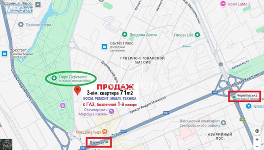 Продаж 3 кімнатної квартири (71/45,6/8), 1 пов. 16 пов. будинку, <a class="location-link" href="/kiev/" title="Недвижимость Київ">Київ</a>, <a class="location-link" href="/kiev/podolskij/" title="Недвижимость Подольский район">Подольский р-н</a>, Князя Романа Мстиславича вул., 8 (изображение 2)