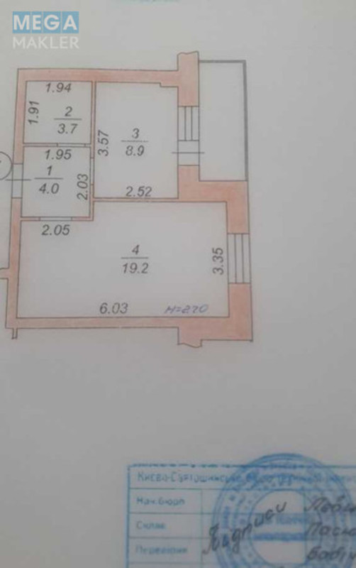 Продаж 1 кімнатної квартири (37,2/19/8,9), 2 пов. 10 пов. будинку, <a class="location-link" href="/sofievskaya-borshagovka/" title="Недвижимость Софіївська Борщагівка">Софіївська Борщагівка</a>, Леси Украинки, 19 (изображение 7)