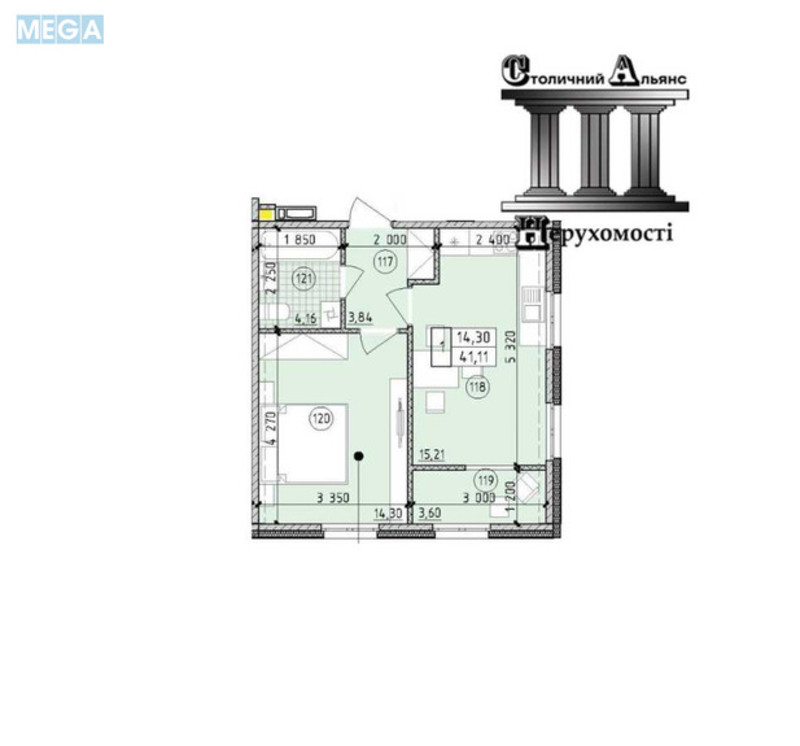 Новобудова, 21 поверхів, <a class="location-link" href="/kiev/" title="Недвижимость Київ">Київ</a>, <a class="location-link" href="/kiev/goloseevskij/" title="Недвижимость Голосіївський район">Голосіївський р-н</a>, Михайла Максимовича вул., 26В (изображение 2)