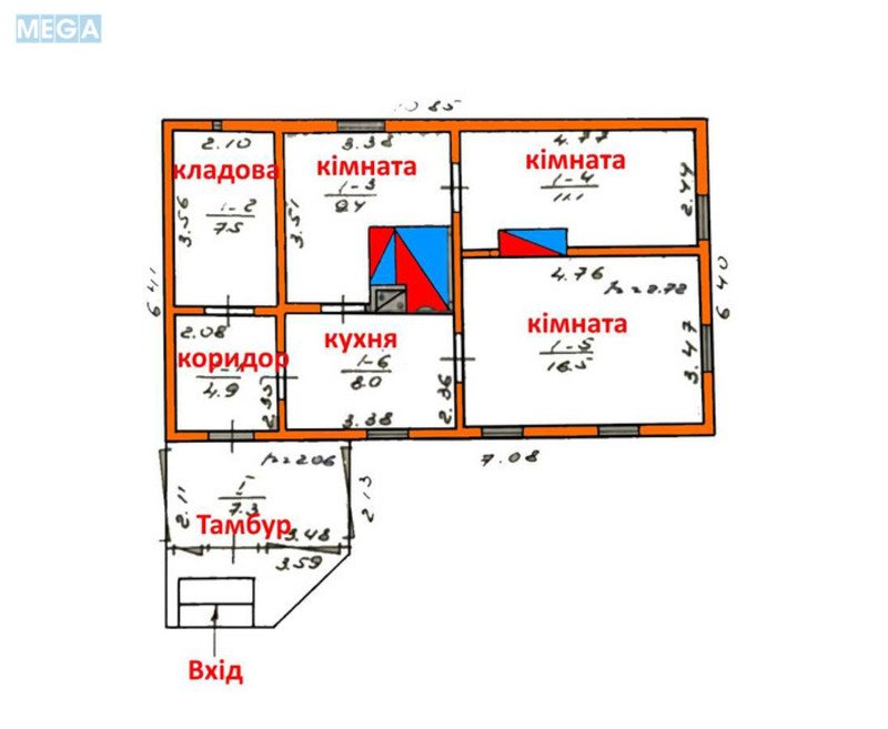 Продаж дома, 1&nbsp; поверх, 64,70&nbsp;кв.м, 3&nbsp;кімнати, ділянка 71&nbsp;сотка, <a class="location-link" href="/gruzskoe-selo-kv/" title="Недвижимость Грузьке">Грузьке</a>, ленина (изображение 2)
