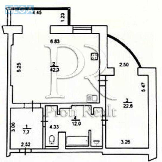 Продаж 2 кімнатної квартири (85/23/43), 17 пов. 24 пов. будинку, <a class="location-link" href="/kiev/" title="Недвижимость Київ">Київ</a>, <a class="location-link" href="/kiev/dneprovskij/" title="Недвижимость Дніпровський район">Дніпровський р-н</a>, Шамо Ігоря бульвар, 12 (изображение 21)