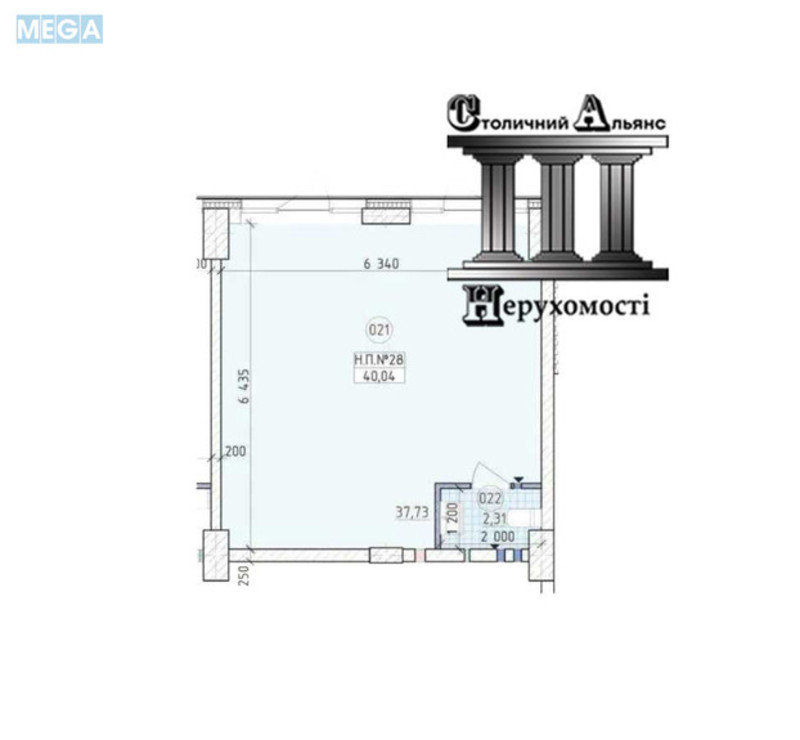 Продаж комерційної нерухомості, 41&nbsp;кв.м, под магазин, <a class="location-link" href="/kiev/" title="Недвижимость Київ">Київ</a>, <a class="location-link" href="/kiev/goloseevskij/" title="Недвижимость Голосіївський район">Голосіївський р-н</a>, Михайла Максимовича вул., 26 (изображение 2)