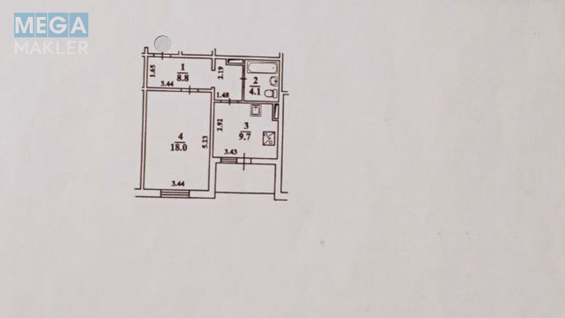 Продаж 1 кімнатної квартири (43,1/18/9,7), 18 пов. 20 пов. будинку, <a class="location-link" href="/kiev/" title="Недвижимость Київ">Київ</a>, <a class="location-link" href="/kiev/desnyanskij/" title="Недвижимость Деснянський район">Деснянський р-н</a>, Закревського Миколи вул. 97 (изображение 5)