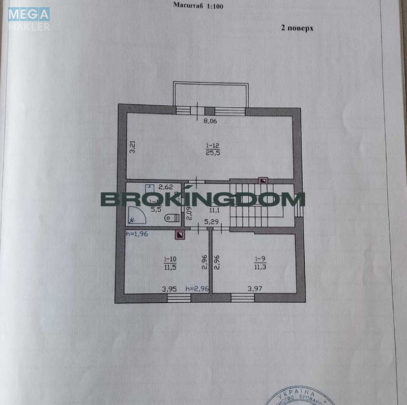 Продаж дома, 2&nbsp;поверху, 123,60&nbsp;кв.м, 3&nbsp;кімнати, ділянка 6&nbsp;соток, <a class="location-link" href="/brovary/" title="Недвижимость Бровари">Бровари</a>, Дмитрия Янченко вул., 4Д (изображение 24)