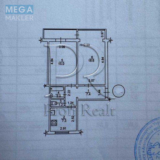 Продаж 2 кімнатної квартири (54/34/8), 6 пов. 9 пов. будинку, <a class="location-link" href="/kiev/" title="Недвижимость Київ">Київ</a>, <a class="location-link" href="/kiev/svyatoshinskij/" title="Недвижимость Святошинський район">Святошинський р-н</a>, Кольцова бульвар, 18 (изображение 20)