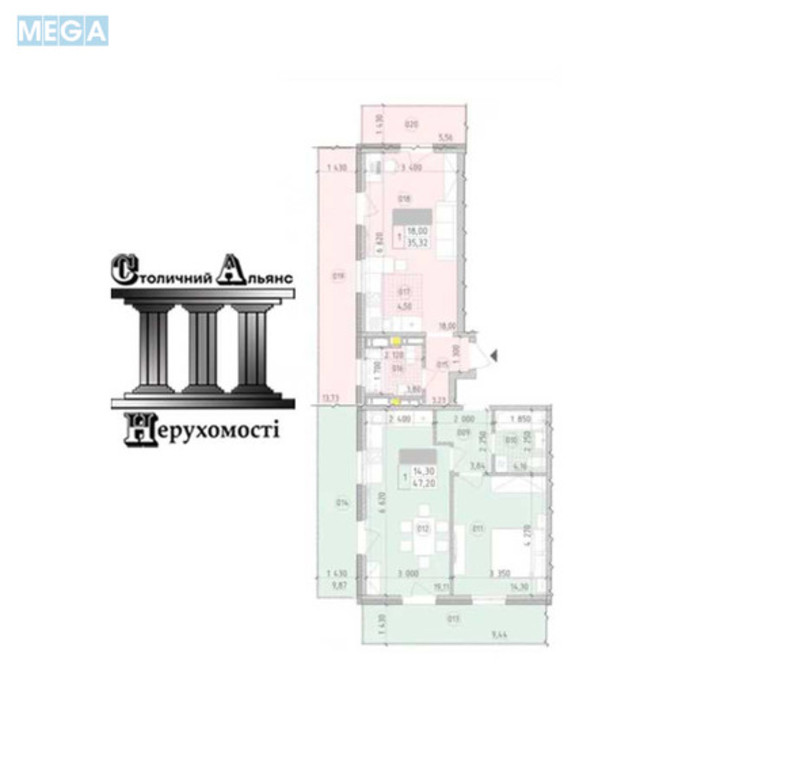 Новобудова, 21 поверхів, <a class="location-link" href="/kiev/" title="Недвижимость Київ">Київ</a>, <a class="location-link" href="/kiev/goloseevskij/" title="Недвижимость Голосіївський район">Голосіївський р-н</a>, Михайла Максимовича вул., 26В (изображение 2)