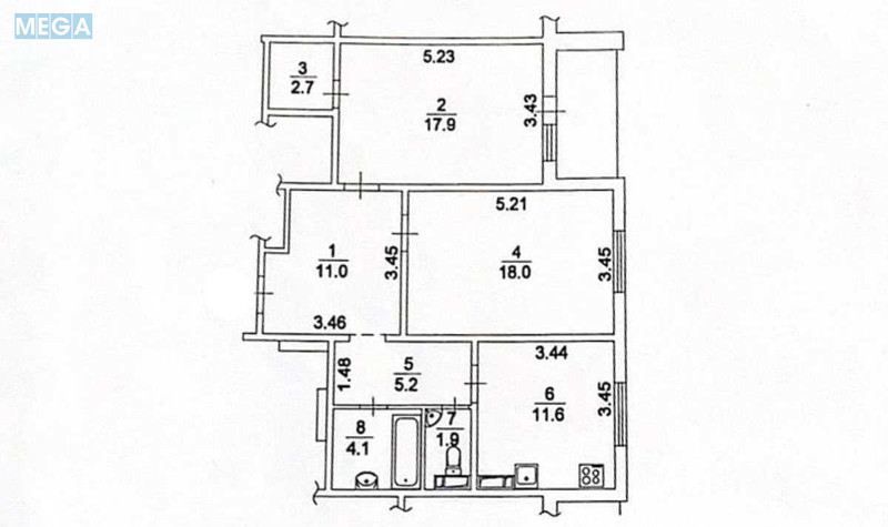 Продаж 2 кімнатної квартири (74,8/35,9/11,6), 15 пов. 25 пов. будинку, <a class="location-link" href="/kiev/" title="Недвижимость Київ">Київ</a>, <a class="location-link" href="/kiev/podolskij/" title="Недвижимость Подільський район">Подільський р-н</a>, Сергея Данченко вул., 1 (изображение 24)